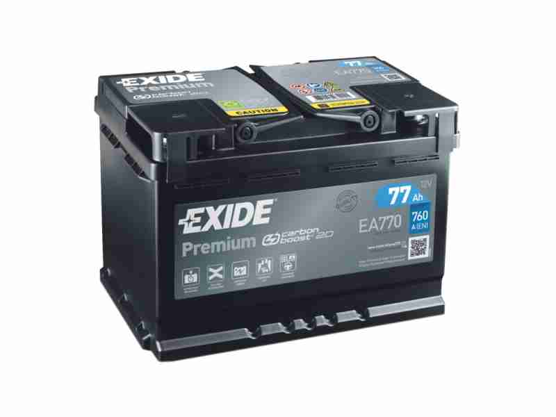 Акумулятор EXIDE PREMIUM (EA770) 77Ah-12v, EN760