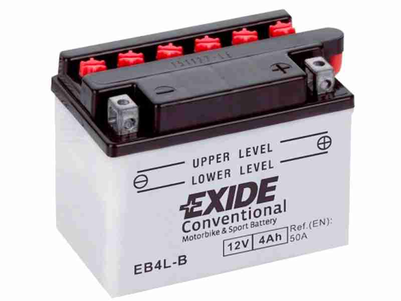 Акумулятор  EXIDE EB4L-B 4Ah-12v, EN50