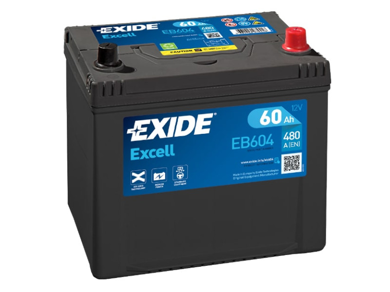 Аккумулятор EXIDE EXCELL  60Ah-12v, R, EN480