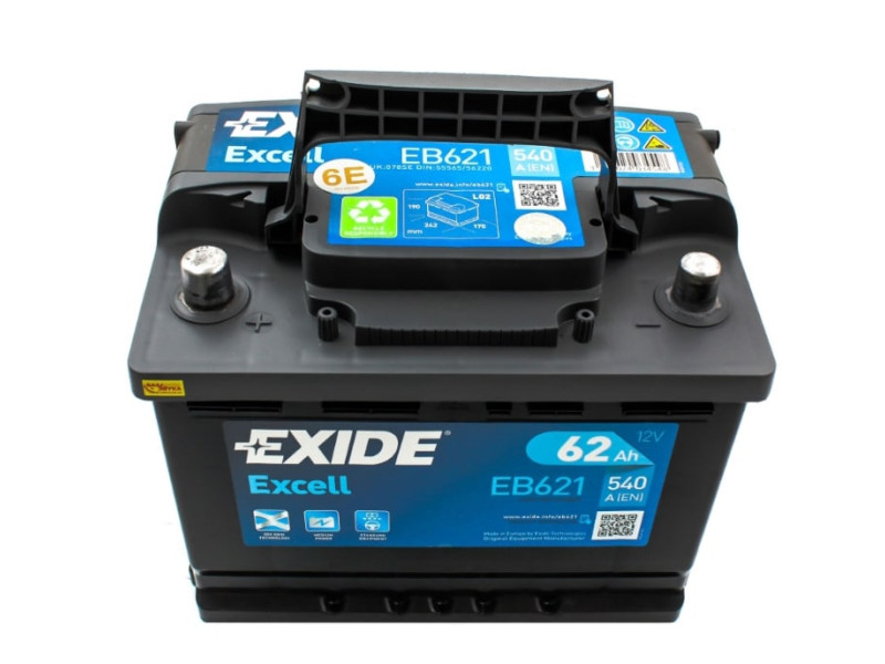 Акумулятор  EXIDE EXCELL  62Ah-12v, L, EN540