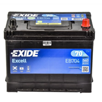 Акумулятор  EXIDE EXCELL 70Ah-12v, R, EN540