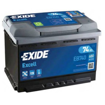 Акумулятор  EXIDE EXCELL  74Ah-12v, R, EN680