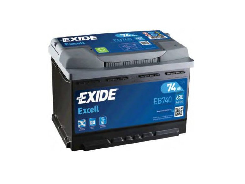 Акумулятор  EXIDE EXCELL  74Ah-12v, R, EN680