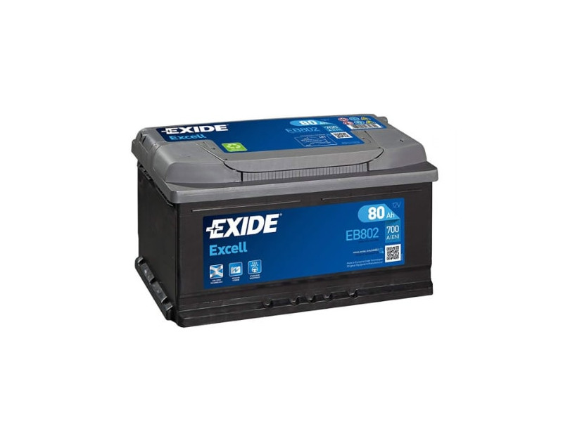 Акумулятор  EXIDE EXCELL 80Ah-12v, R, EN700