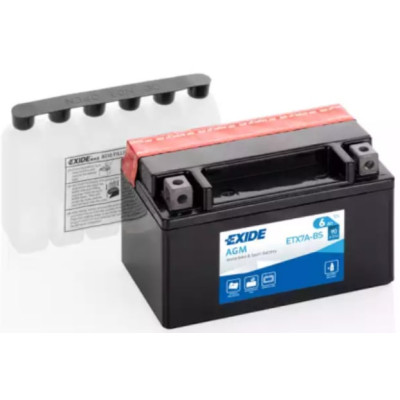 Аккумулятор EXIDE AGM (ETX7A-BS) 6Ah-12v, L, EN90