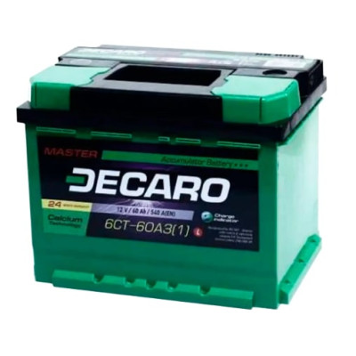 Акумулятор  DECARO MASTER  60Ah-12v, L, EN580
