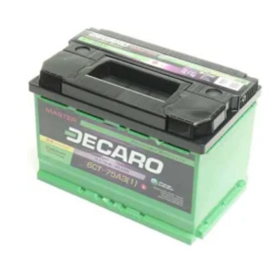 Аккумулятор DECARO MASTER 75Ah-12v, L, EN680