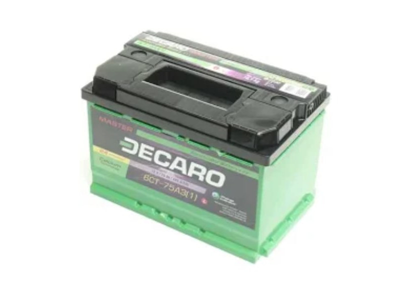Акумулятор  DECARO MASTER 75Ah-12v, L, EN680