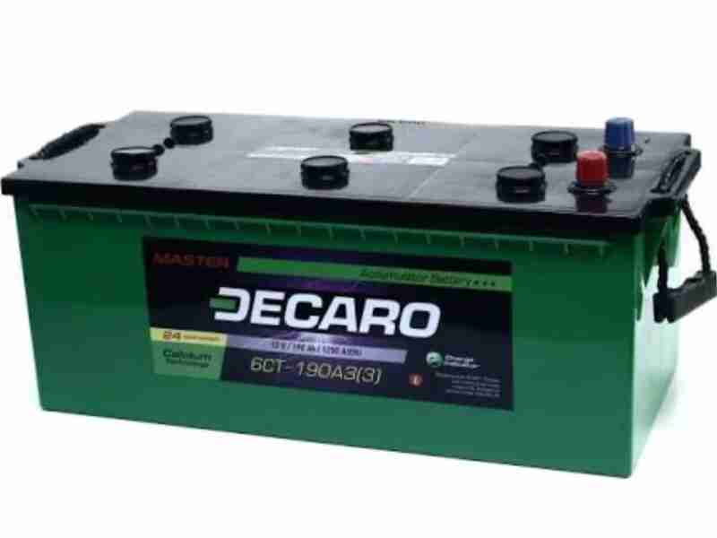 Акумулятор  DECARO MASTER 190Ah-12v, L, EN1250