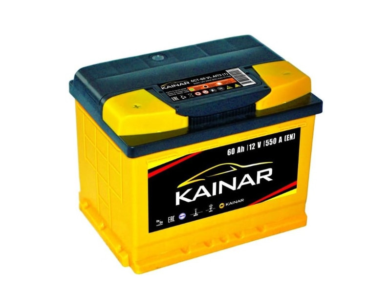 Акумулятор  KAINAR Standart+ 60Ah-12v, L, EN550