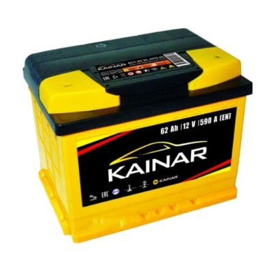 Аккумулятор KAINAR Standart+ 62Ah-12v, R, EN590