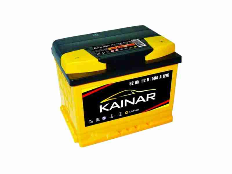Аккумулятор KAINAR Standart+ 62Ah-12v, R, EN590