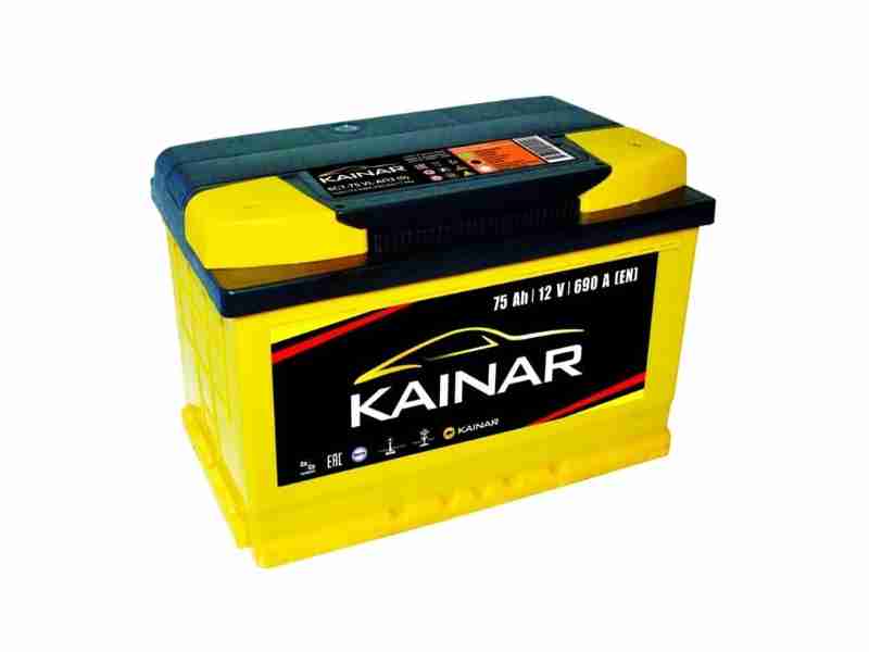 Аккумулятор KAINAR Standart+ 75Ah-12v, L, EN690