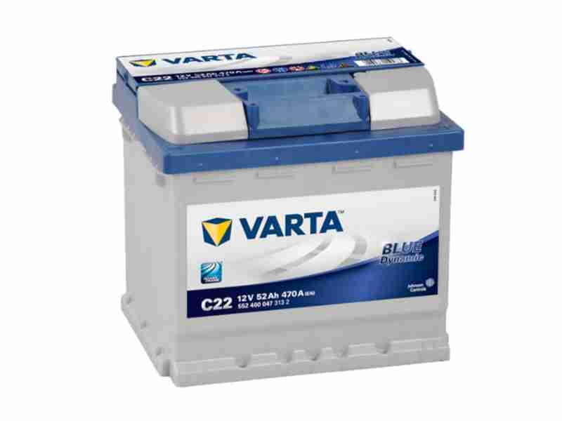 Акумулятор  Varta ВD (C22) 52Ah-12v, R, EN470