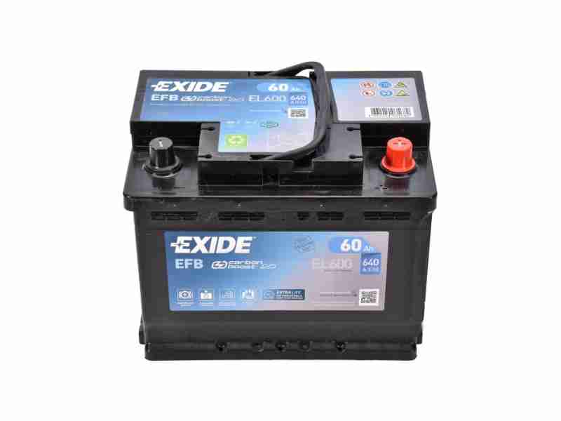 Акумулятор  EXIDE EFB 60Ah-12v, R, EN640