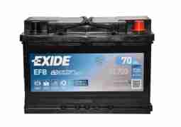 Аккумулятор EXIDE EFB 70Ah-12v, R, EN760