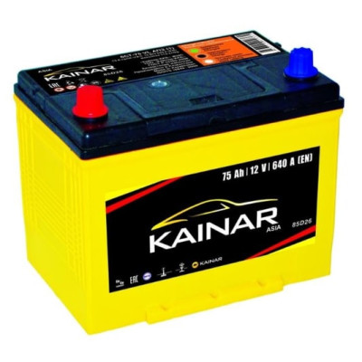 Акумулятор  KAINAR Asia 75Ah-12v, R, EN640
