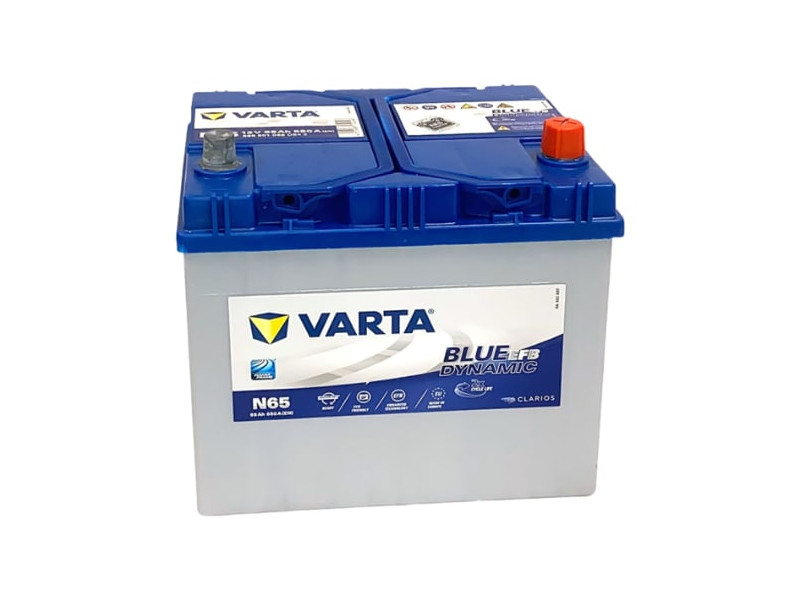 Акумулятор  Varta BD (N65) EFB 65Ah-12v, R,EN650