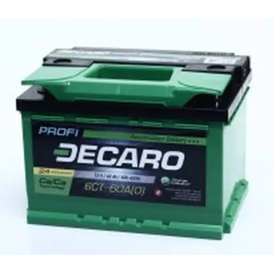 Аккумулятор DECARO START 60Ah-12v, R, EN480