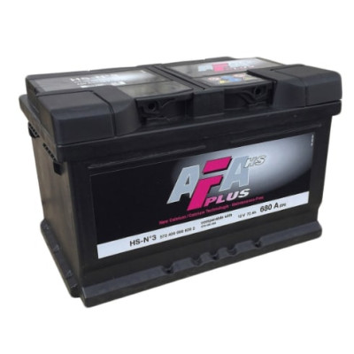 Аккумулятор AFA 72Ah-12v,R, EN680