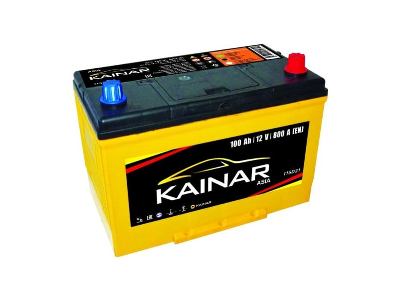 Акумулятор  KAINAR Standart 100Ah-12v, R, EN800