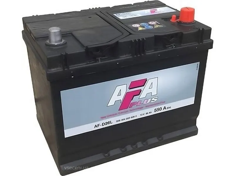 Акумулятор AFA 68Ah-12v, R, EN550