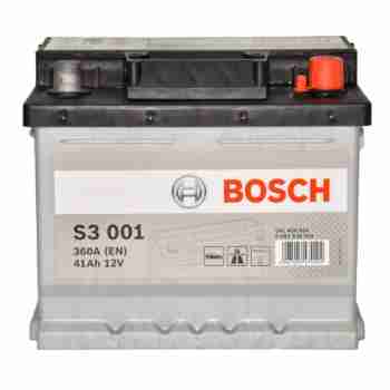 Аккумулятор BOSCH (S3001) 41Ah-12v, R, EN360
