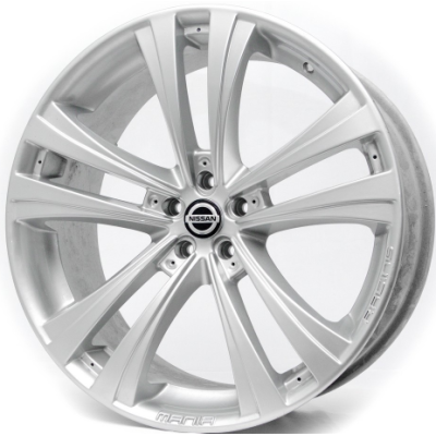 Диски Replica Nissan RS1 W9.5 R22 PCD5x114.3 ET20 DIA72.6 Silver