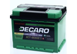 Аккумулятор DECARO START 60Ah-12v, L, EN480