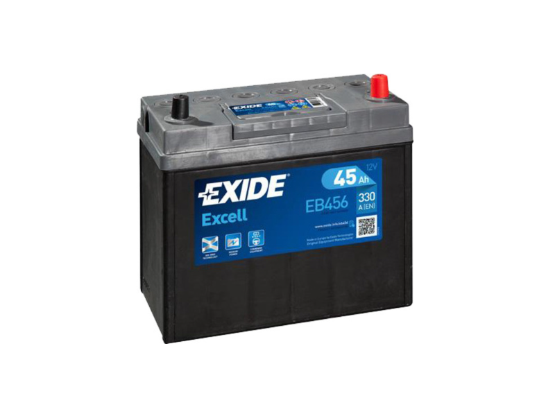 Аккумулятор EXIDE EXCELL (EB456) 45Ah-12v, R, EN300 Asia