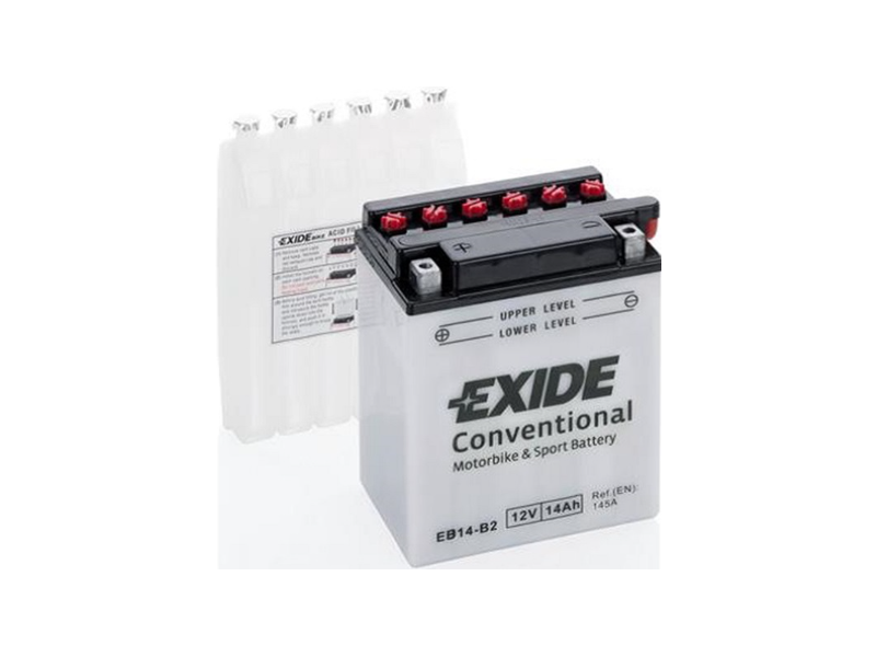 Аккумулятор EXIDE (EB14-B2) 14Ah-12v, L, EN145