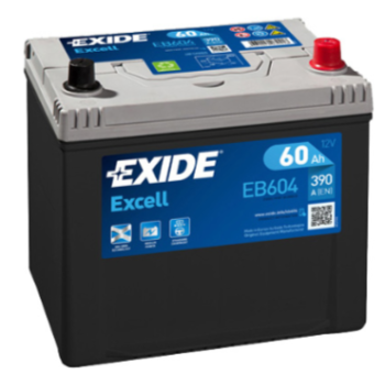 Аккумулятор EXIDE EXCELL (EB604) 60Ah-12v, R, EN390