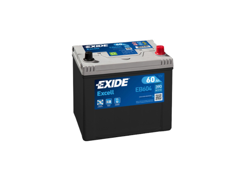 Аккумулятор EXIDE EXCELL (EB604) 60Ah-12v, R, EN390