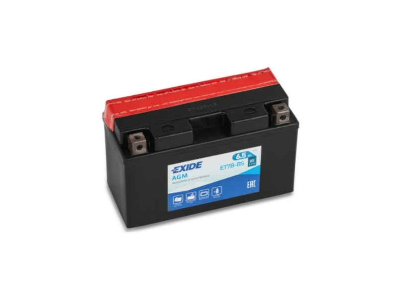 Акумулятор  EXIDE AGM (ET7B-BS) 6,5Ah-12v, L, EN85