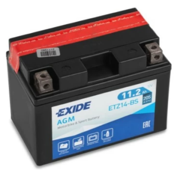 Аккумулятор EXIDE AGM (ETZ14-BS) 11,2Ah-12v, L, EN205