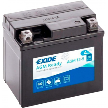Аккумулятор EXIDE AGM (AGM12-5) 4Ah-12v, R, EN70