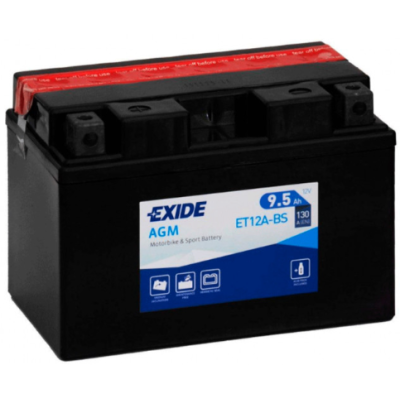 Аккумулятор EXIDE AGM (ET12A-BS) 9,5Ah-12v, L, EN130