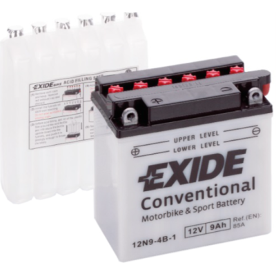 Акумулятор  EXIDE (12N9-4B-1) 9Ah-12v, R, EN85
