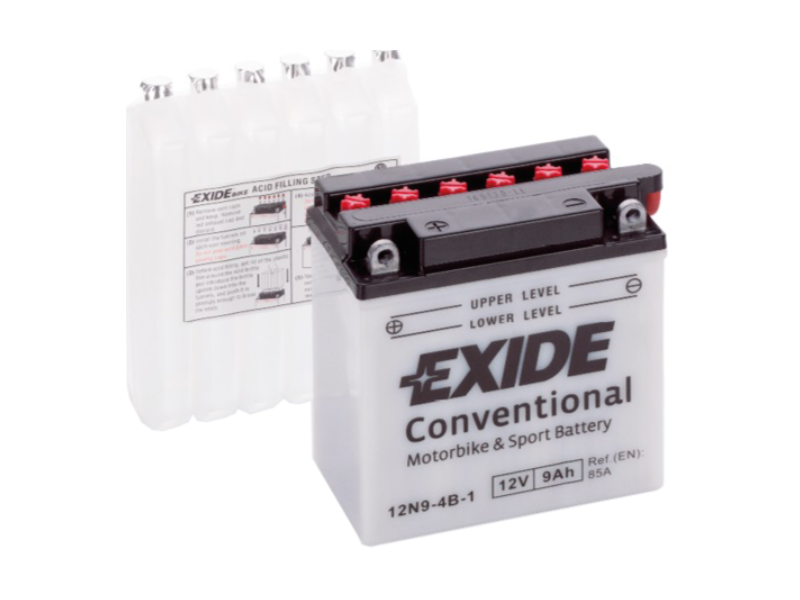 Акумулятор  EXIDE (12N9-4B-1) 9Ah-12v, R, EN85