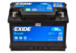 Аккумулятор EXIDE EXCELL (EB741) 74Ah-12v, L, EN680