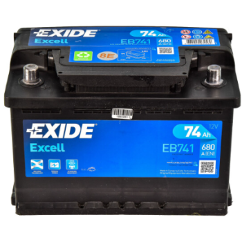 Акумулятор  EXIDE EXCELL (EB741) 74Ah-12v, L, EN680
