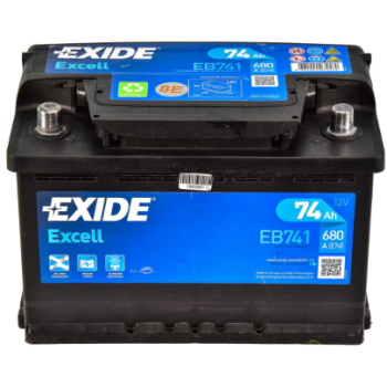 Аккумулятор EXIDE EXCELL (EB741) 74Ah-12v, L, EN680