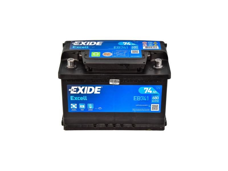 Аккумулятор EXIDE EXCELL (EB741) 74Ah-12v, L, EN680