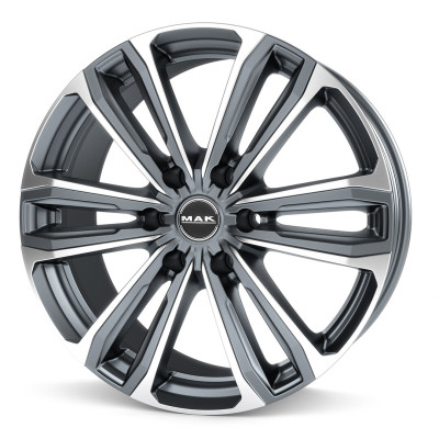 Диски Mak Safari6 Gun Metallic Mirror Face R17 W7.5 PCD6x139.7 ET38 DIA92.5
