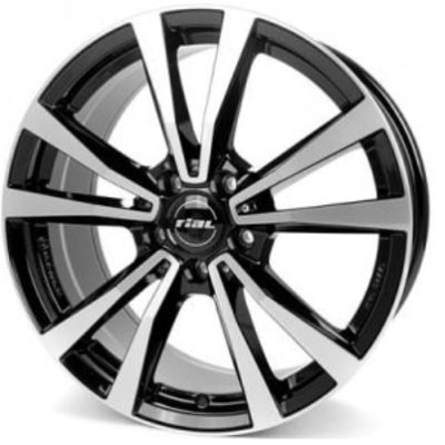 Диски Rial M12 W7.5 R18 PCD5x112 ET40 DIA66.5 DIAMOND BLACK FRONT POLISHED