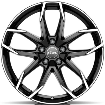 Диски Rial Lucca W8.0 R19 PCD5x108 ET45 DIA70.1 Black Poler