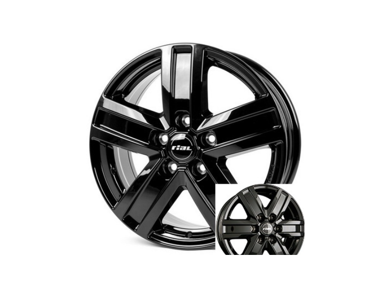 Диски Rial Transporter W6.5 R16 PCD5x118 ET50 DIA71.1 Black