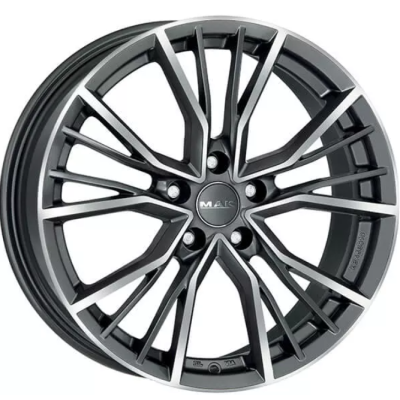Диск Mak Union W9.5 R21 PCD5x112 ET25 DIA66.45 Gun Met Mirror Face