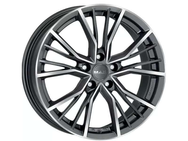 Диск Mak Union W9 R20 PCD5x112 ET42 DIA57.1 Gun Met Mirror Face