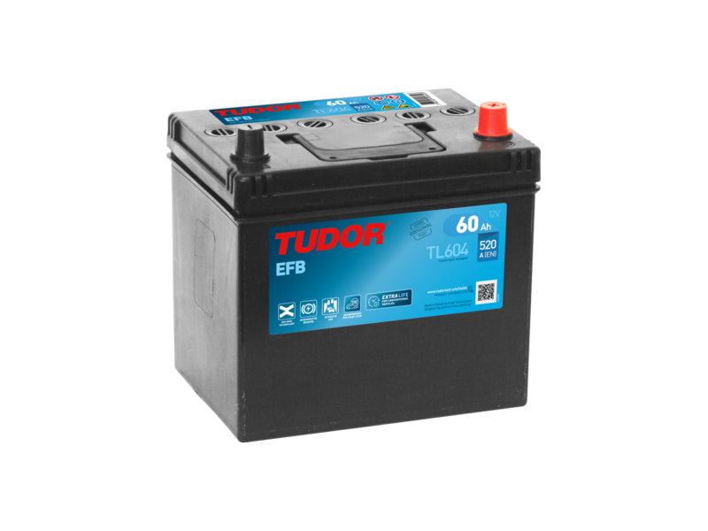 Аккумулятор  Tudor 6CT-60 Аз ASIA Start-and-Stop EFB  (520EN) (евро) TL604